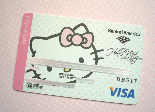 Cartão de crédito da Hello Kitty / Imagens Fofas para Tumblr, We Heart it, etc
