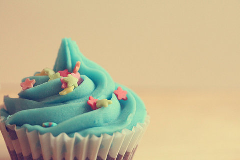 Cupcake Azul / Imagens Fofas para Tumblr, We Heart it, etc
