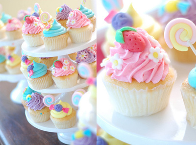 Cupcakes Cores Fofas / Imagens Fofas para Tumblr, We Heart it, etc