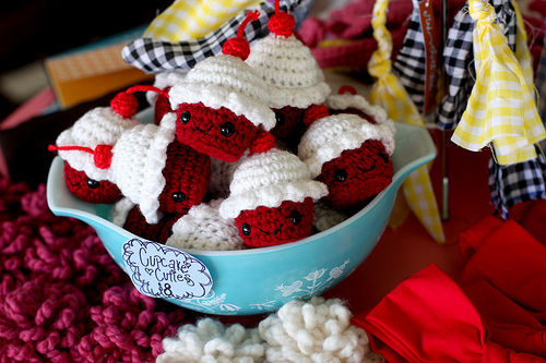 Cupcakes de tricô / Imagens Fofas para Tumblr, We Heart it, etc