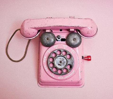 Telefone antigo rosa / Imagens Fofas para Tumblr, We Heart it, etc