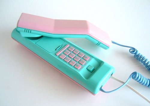 Telefone Verde e Rosa / Imagens Fofas para Tumblr, We Heart It etc