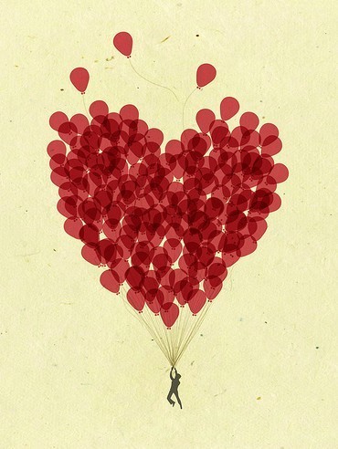 Amor faz flutuar / Imagens Fofas para Tumblr, We Heart it, etc