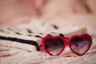 Óculos coração vermelho / Imagens Fofas para Tumblr, We Heart it, etc