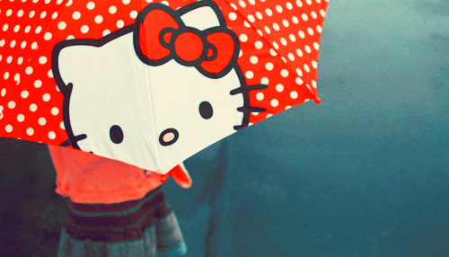 Sombrinha da Hello Kitty / Imagens Fofas para Tumblr, We Heart it, etc