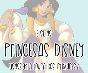 E se as princesas Disney trocassem de roupa com seus príncipes?